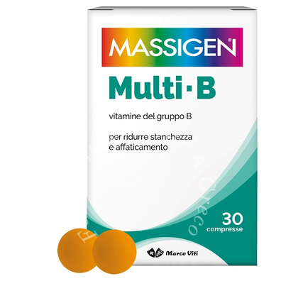 Massigen multi b vitamine del gruppo b 30 compresse rivestita da 364 mg