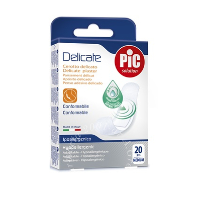 Cerotto pic delicate 19x72 mm antibatterico 20 pezzi