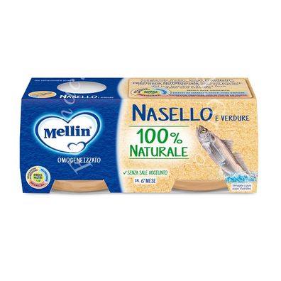 Mellin omogeneizzato nasello 2 x 80 g