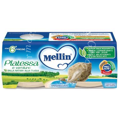 Mellin omogeneizzato platessa 2x80 g