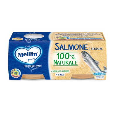 Mellin omogeneizzato salmone 2 x 80 g