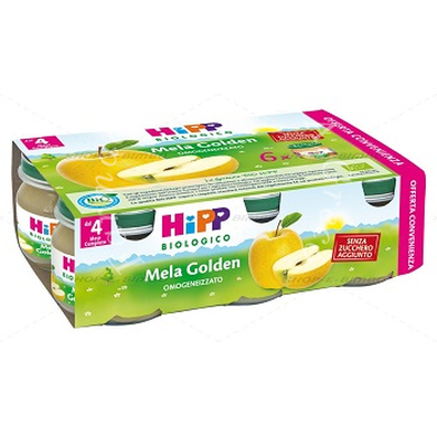 Hipp bio omogeneizzato mela golden 6x80 g
