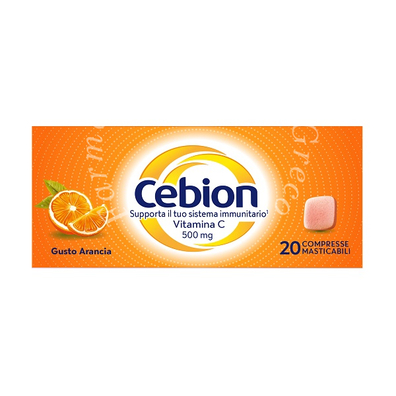 Cebion masticabile arancia vitamina c 500 mg 20 compresse