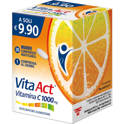 Vita act vitamina c 1000mg 30 compresse masticabili