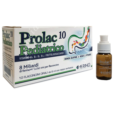 Prolac10 pediatrico fermenti lattici 10 flaconcini 8 ml