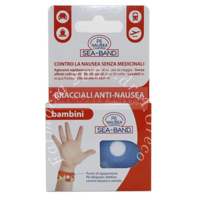 Bracciale anti nausea per bambini p6 nausea control 2 pezzi