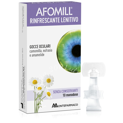 Afomill rinfrescante senza conservanti 10 fiale da 0,5 ml
