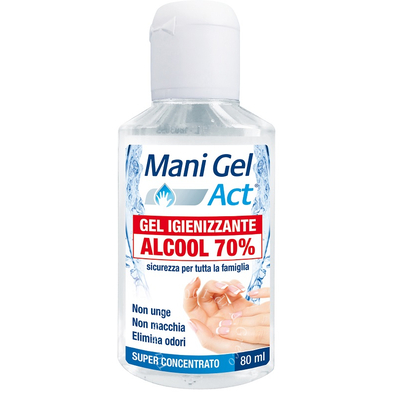 Mani gel act gel igienizzante alcool 70% 80 ml