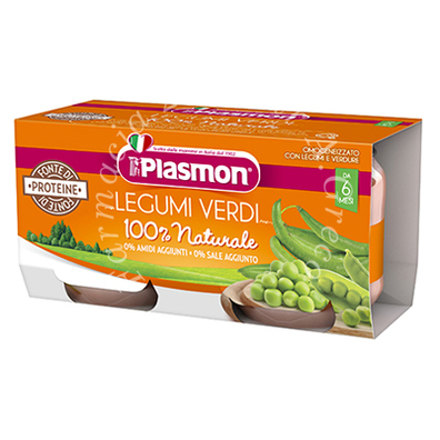 Plasmon omogeneizzato legumi verdi 2x80 g
