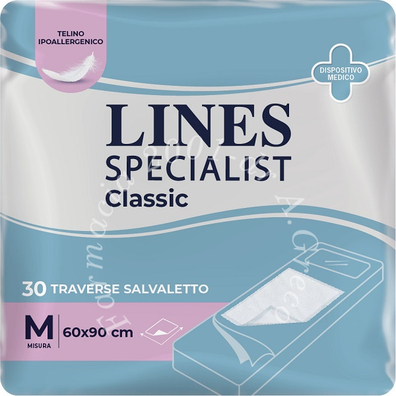 Traversa assorbente lines specialist classic misura 60x90 cm 30 pezzi