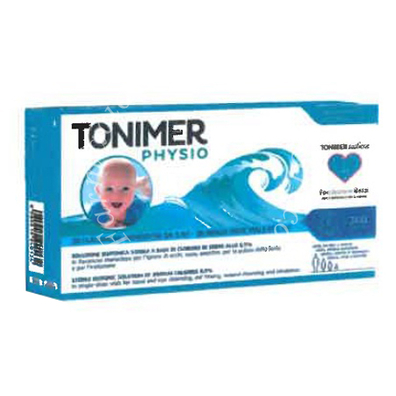 Tonimer physio monodose soluzione isotonica multifunzione a base di cloruro di sodio 0,9% 20 flaconcini 5 ml promo