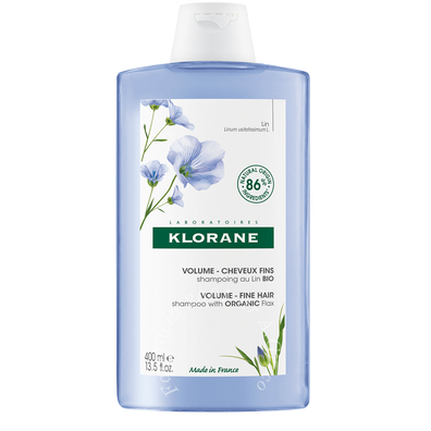 Klorane shampoo volume fine hair con lino 400 ml
