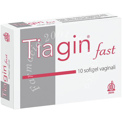 Tiagin fast 10 capsule vaginali softgel