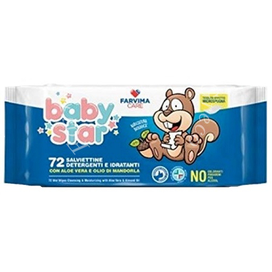 Babystar salviette bebe' popup 72 pezzi