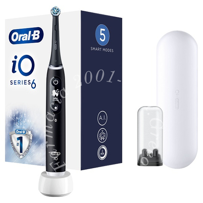 Oral-b io 6 black spazzolino elettrico + 2 refill