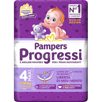 Pampers progressi maxi 21 pezzi