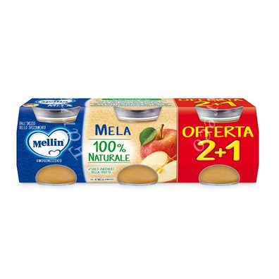 Mellin omogeneizzato mela 3pz da 100 g