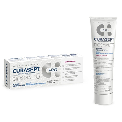 Curasept biosmalto mousse carie fragola 50 ml