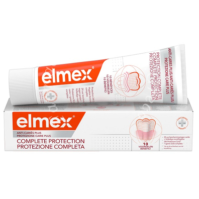 Elmex dentifricio caries plus protezione completa 75 ml