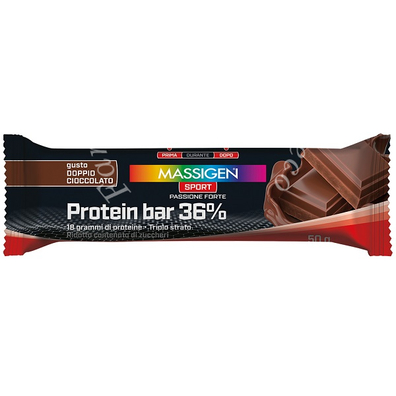 Massigen sport protein barretta 36% doppio cioccolato 35 g