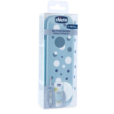 Chicco set dentale 6 mesi+ azzurro