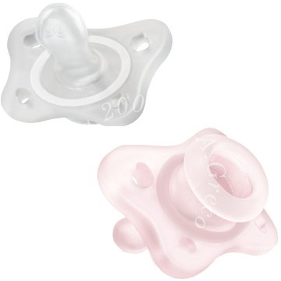 Chicco gommotto mini rosa 0-2m 2 pezzi