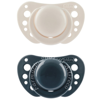 Chicco succhietti air blu silicone 6-16 mesi 2 pezzi