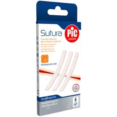 Cerotto per sutura pic solution 12x100 mm 6 pezzi