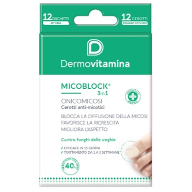 Micoblock onicomicosi patch cerotto anti micotico 12 pezzi