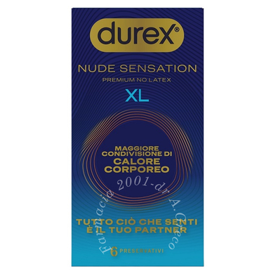 Preservativo durex nude sensation xl 6 pezzi