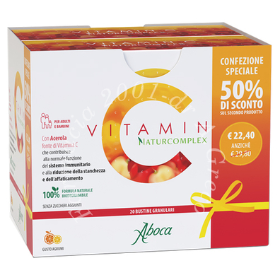Vitamin c naturcomplex 20 bustine granulari confezione speciale 1+1