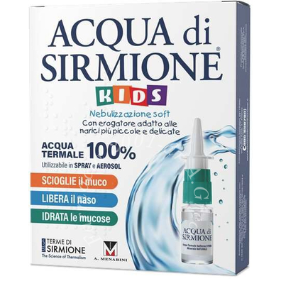 Acqua di sirmione kids nebulizzazione soft acqua termale 100% 6 flaconcini pluridose da 15 ml