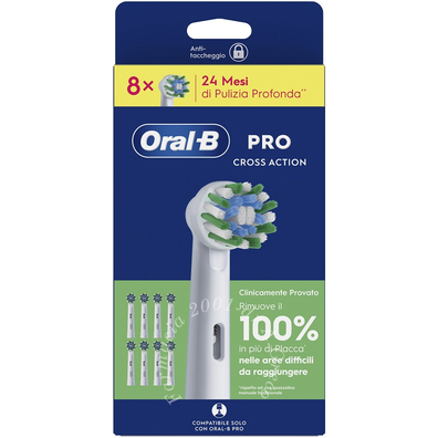 Oralb crossaction refill 8 pezzi