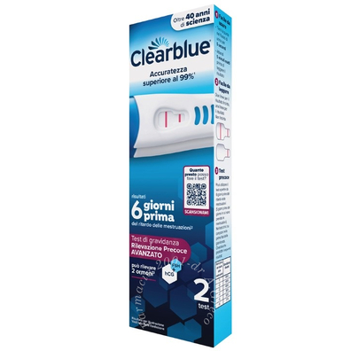 Clearblue test gravidanza rilevazione precoce avanzato 2 pezzi