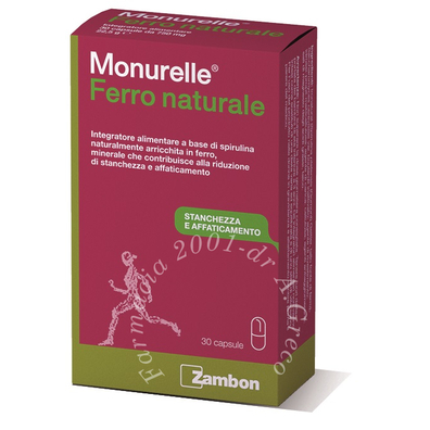 Monurelle ferro naturale 30 capsule