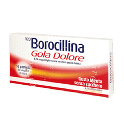 Neoboro golado 8,75 mg pastiglie senza zucchero gusto menta 16 pastiglie