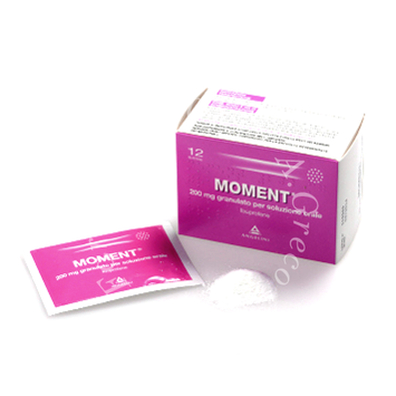 Moment 200 mg granulato per soluzione orale in bustina 12 bustine in carta/pe/alu/surlyn