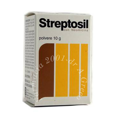 Streptosil neomicina 99,5% + 0,5% polvere cutanea 10 g in flacone pe