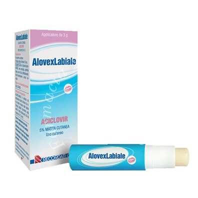 Alovexlabiale 50 mg/g matita cutanea applicatore da 3 g