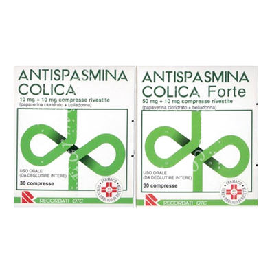 Antispasmina colica forte 50 mg + 10 mg compresse rivestite 30 compresse