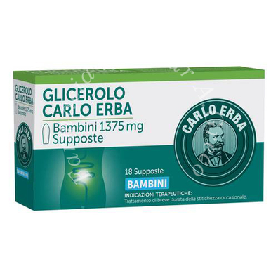 Glicerolo bambini 1375 mg supposte 18 supposte