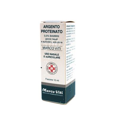 Argento proteinato 0,5% gocce nasali, soluzione flacone 10 ml