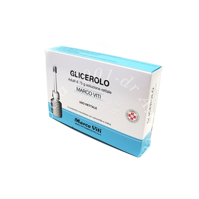 Glicerolo mv adulti 6,75 g soluzione rettale 6 contenitori monodose con camomilla e malva