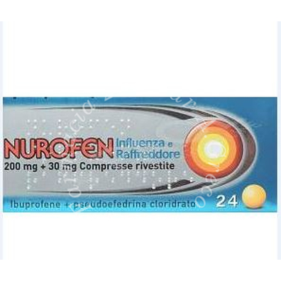 Nurofen influenza raffr 200 mg + 30 mg compresse rivestite 24 compresse rivestite