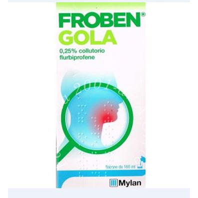 Froben gola 0,25% collutorio flacone da 160 ml