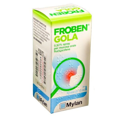Froben gola 0,25% spray per mucosa orale flacone da 15 ml