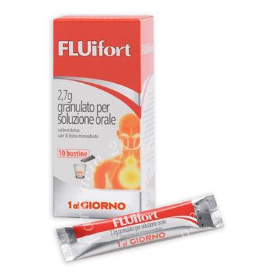 Fluifort 2,7 g granulato per soluzione orale 10 bustine