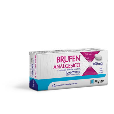 Brufen analgesico 400 mg compresse rivestite con film 12 compresse in blister pvc/pe/pvdc/al