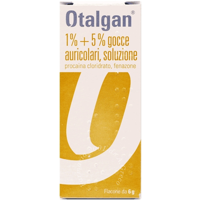 Otalgan 1% + 5% gocce auricolari, soluzione flacone da 6g