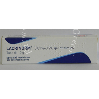 Lacrinorm 0,01% + 0,2% gel oftalmico tubo 10 g